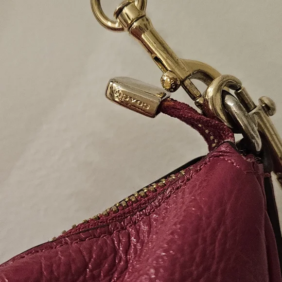 Coach Magenta Leather Crossbody Bag - Picture 10 of 10